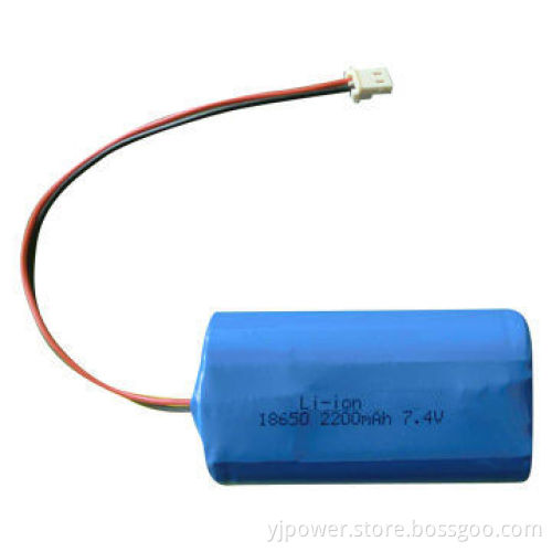 7.4V 2000mAh Cylindrical Lithium-ion Battery for Scanners, Data Terminals Devices, POS Devices
